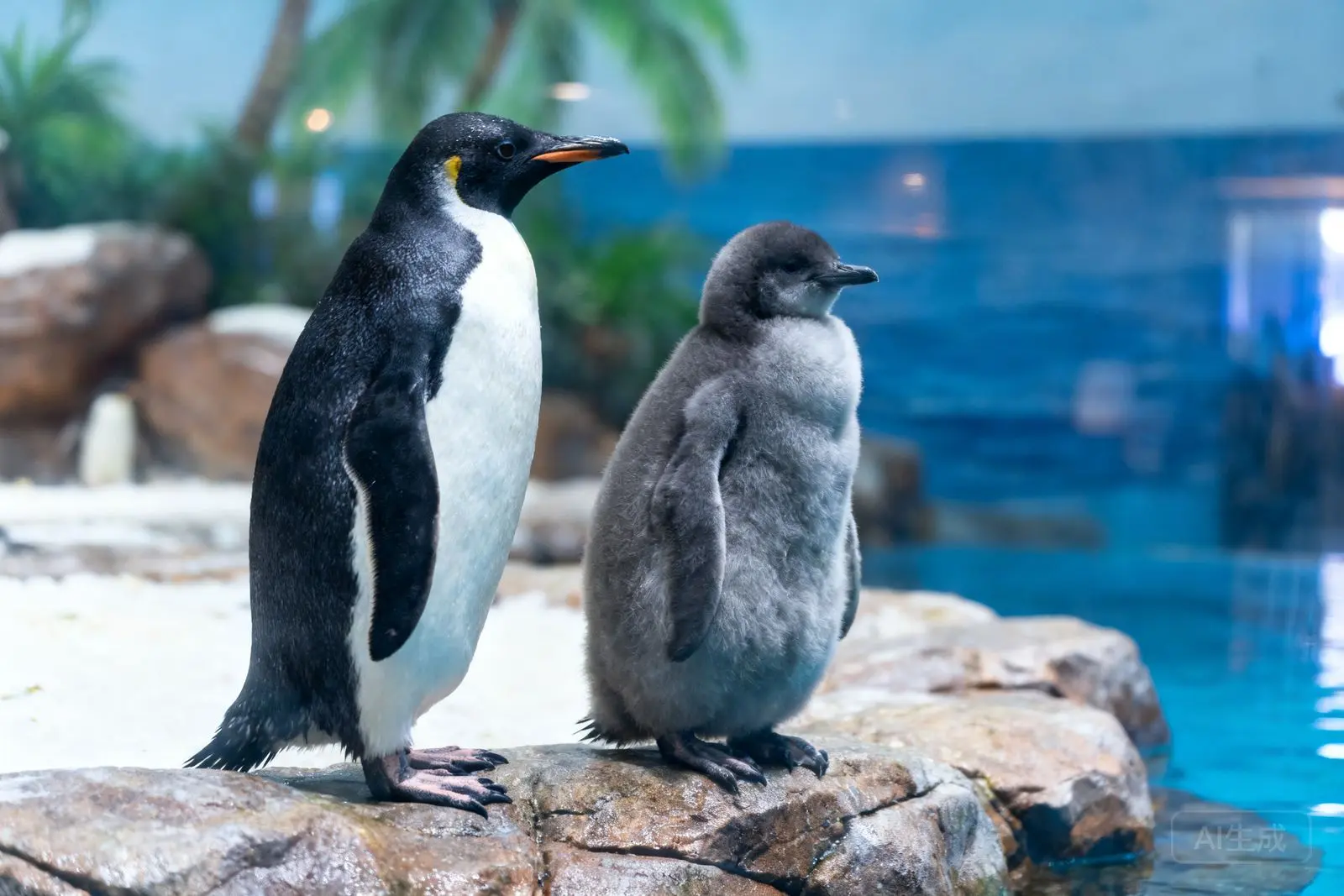 22 filhotes de pinguim-imperador formam turma recorde em Hengqin