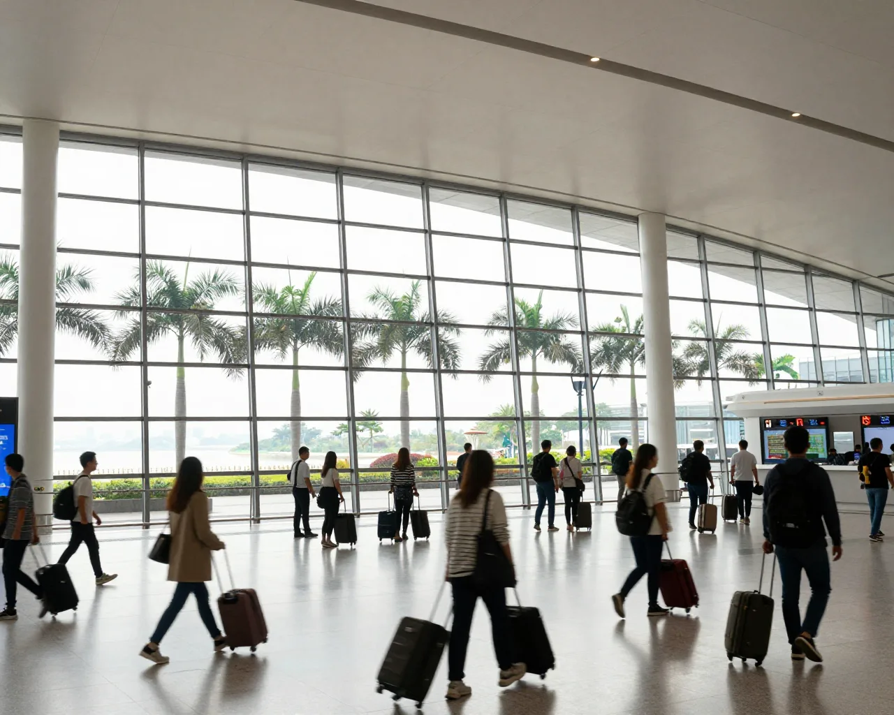 Aeroporto de Zhuhai bate recorde histórico no feriado de 1º de Maio