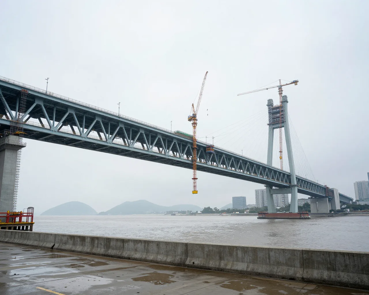 Avanço na Ponte Jinhai aproxima ligação ferroviária entre Zhuhai e Macau