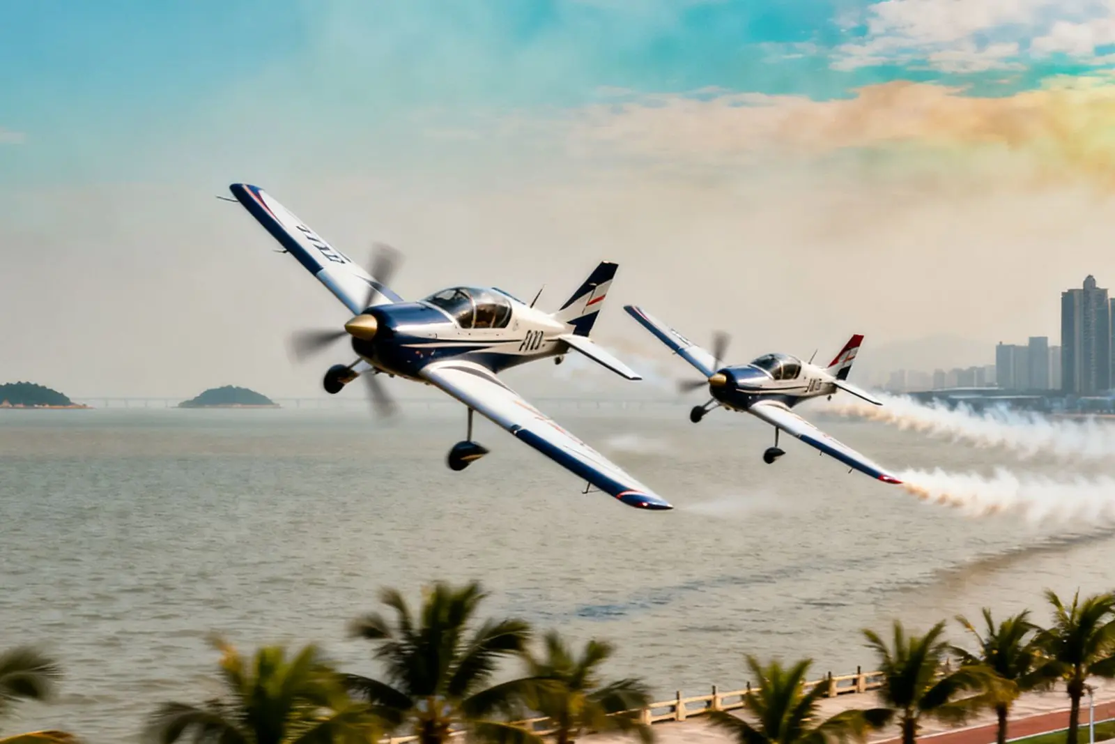 Aviação acrobática internacional chega a Zhuhai com show aéreo espetacular