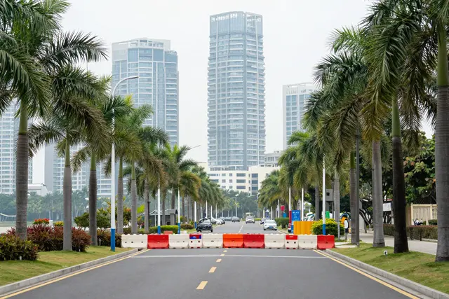 Baoshan Road fecha para obras de contenção em Hengqin até agosto