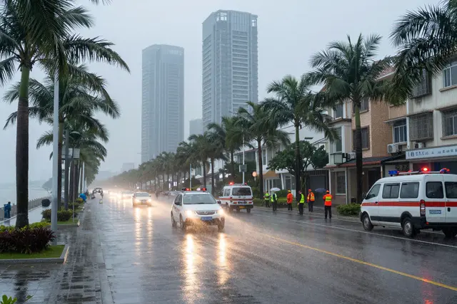 Chuvas fortes em Zhuhai mobilizam equipes de emergência sem causar vítimas