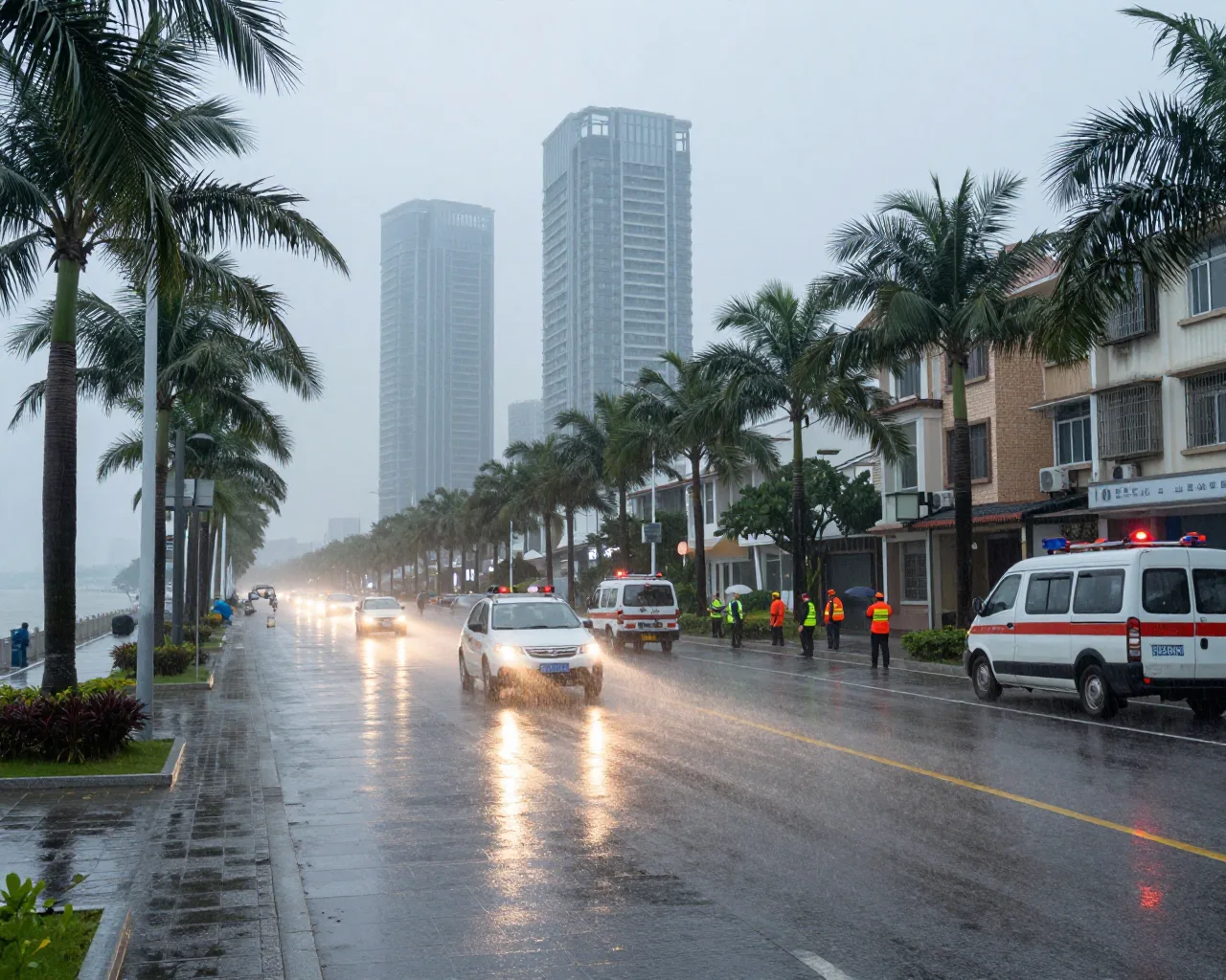 Chuvas fortes em Zhuhai mobilizam equipes de emergência sem causar vítimas