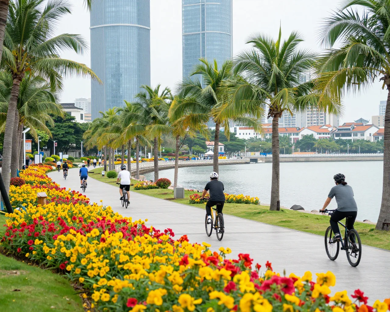 Ciclovia de Hengqin ganha mês de eventos com prêmios e flores