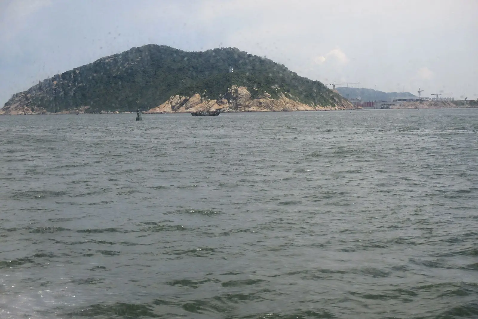 Guishan Island (Zhuhai). Viewed from Hong Kong-Macau ferry
