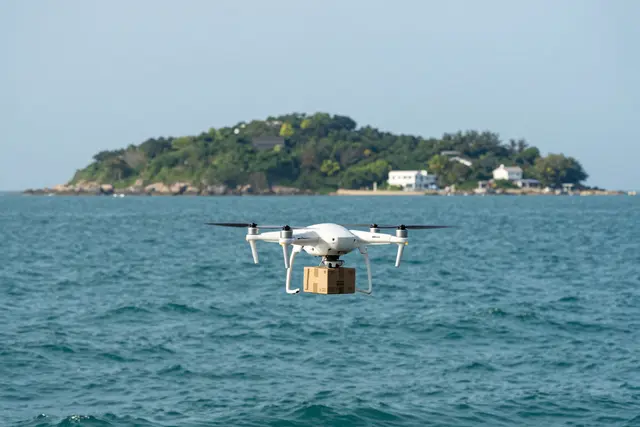 Drones conectam ilhas de Zhuhai por ar