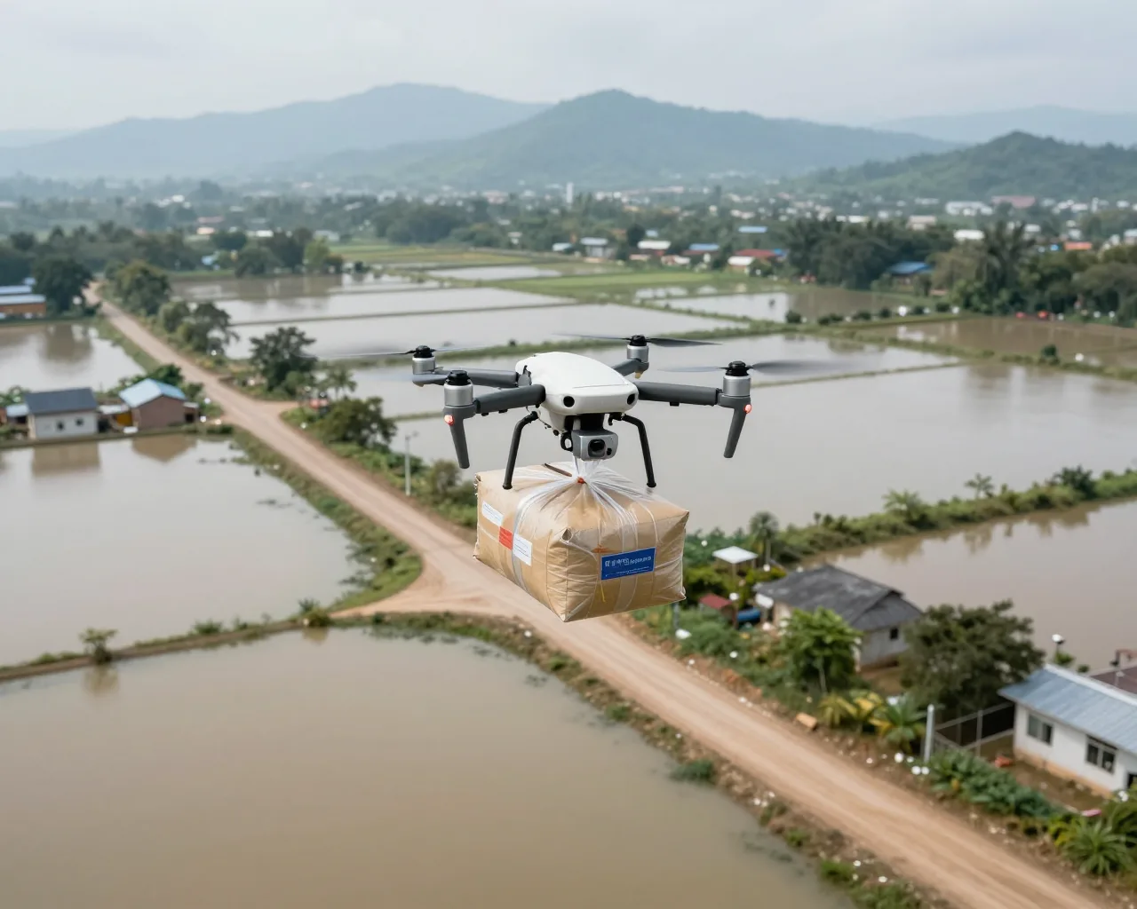 Drones de Zhuhai levam ajuda humanitária a vilarejos isolados em Guizhou