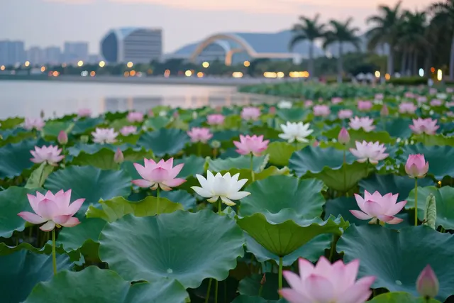 Festival de Lótus de Hengqin abre com mais de 100 variedades e programação noturna