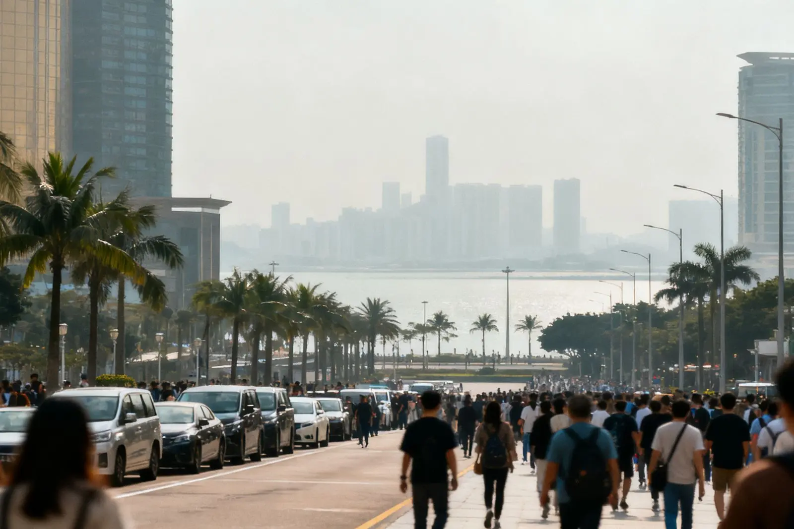 Fronteira de Gongbei registra quase 600 mil travessias nos dois primeiros dias do feriado