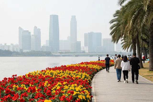 Hengqin une flores, natureza e tradição chinesa no feriado