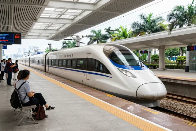Mudanças nas paradas de trens de alta velocidade em Zhuhai