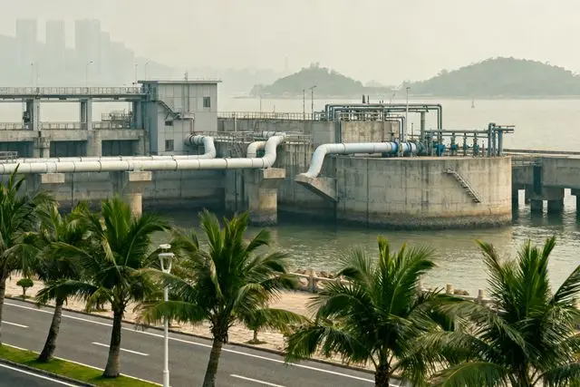 Nova estação de bombeamento amplia abastecimento de água para Zhuhai e Macau
