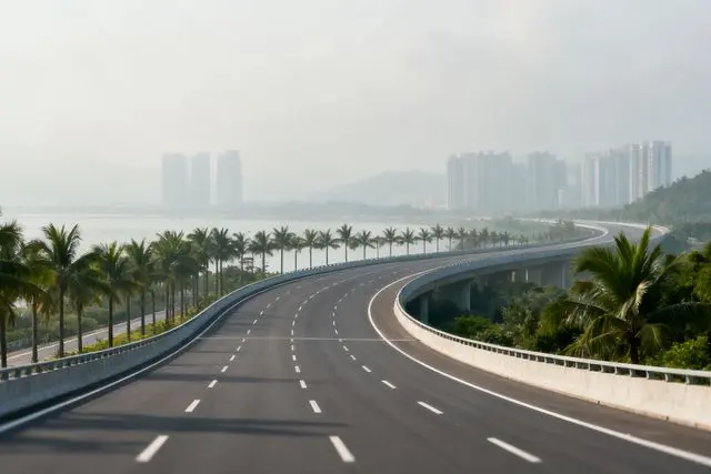 Nova via liga Doumen ao centro de Zhuhai em 20 minutos