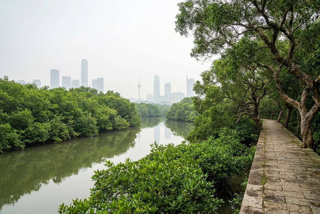 Parque de Zonas Úmidas do Rio Huangyang (黄杨河湿地公园)
