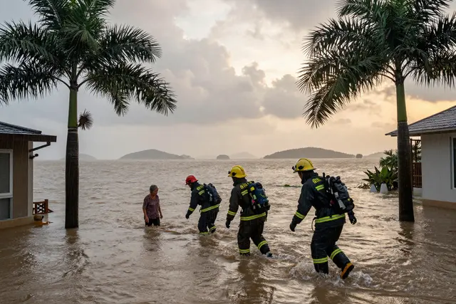 Resgate em Zhuhai: 66 pessoas salvas de ilhas e cheias durante o tufão