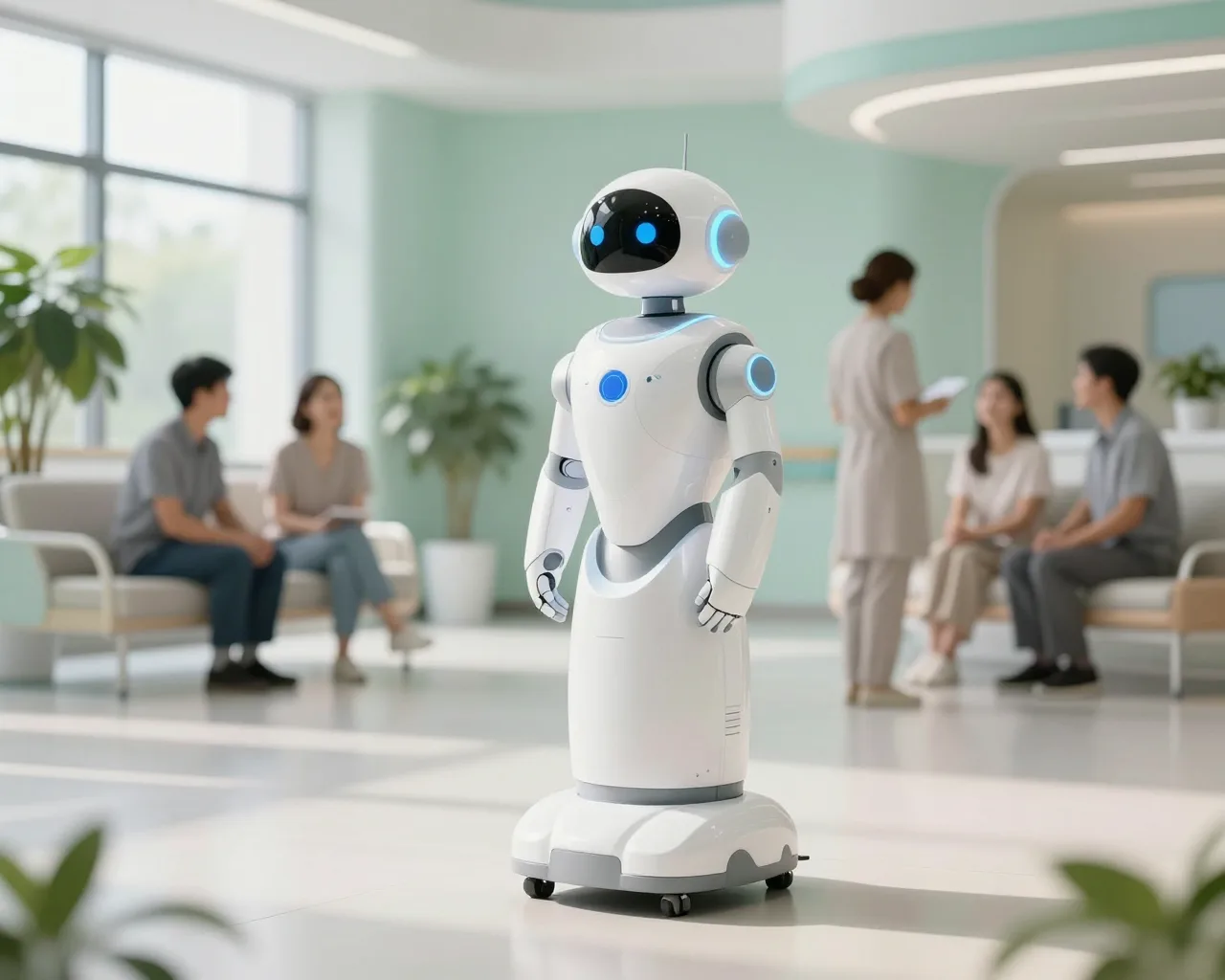 Robô guia pacientes no hospital de Zhuhai sem precisar de bilhete ou senha