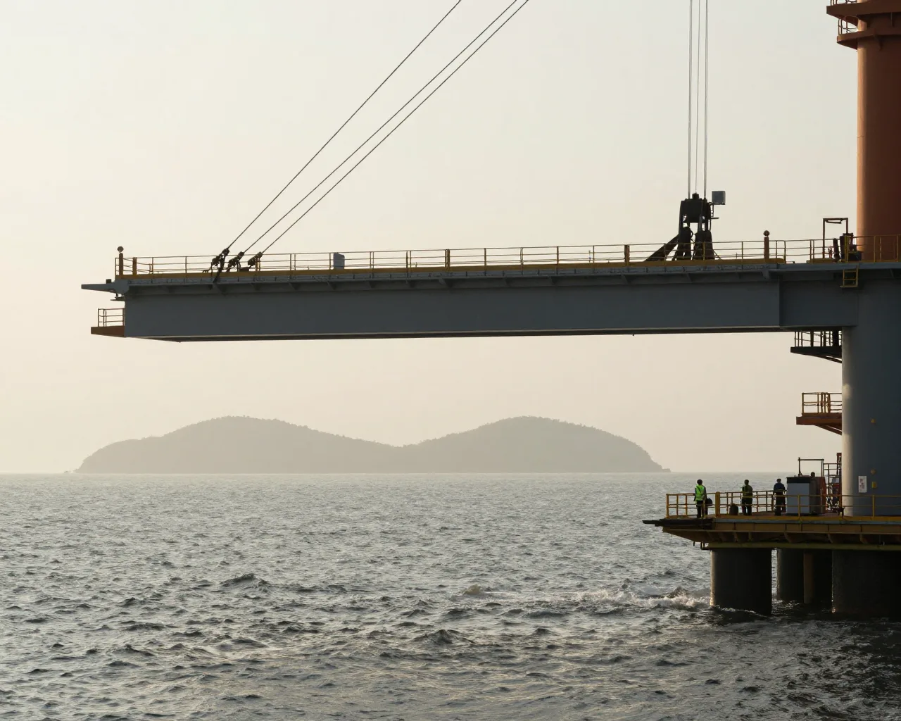 Shenzhen-Zhongshan Link avança com instalação de viga de 490 toneladas
