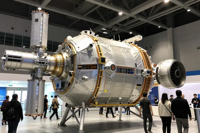 Turistas podem entrar em réplica 1:1 da estação espacial chinesa no AVIC