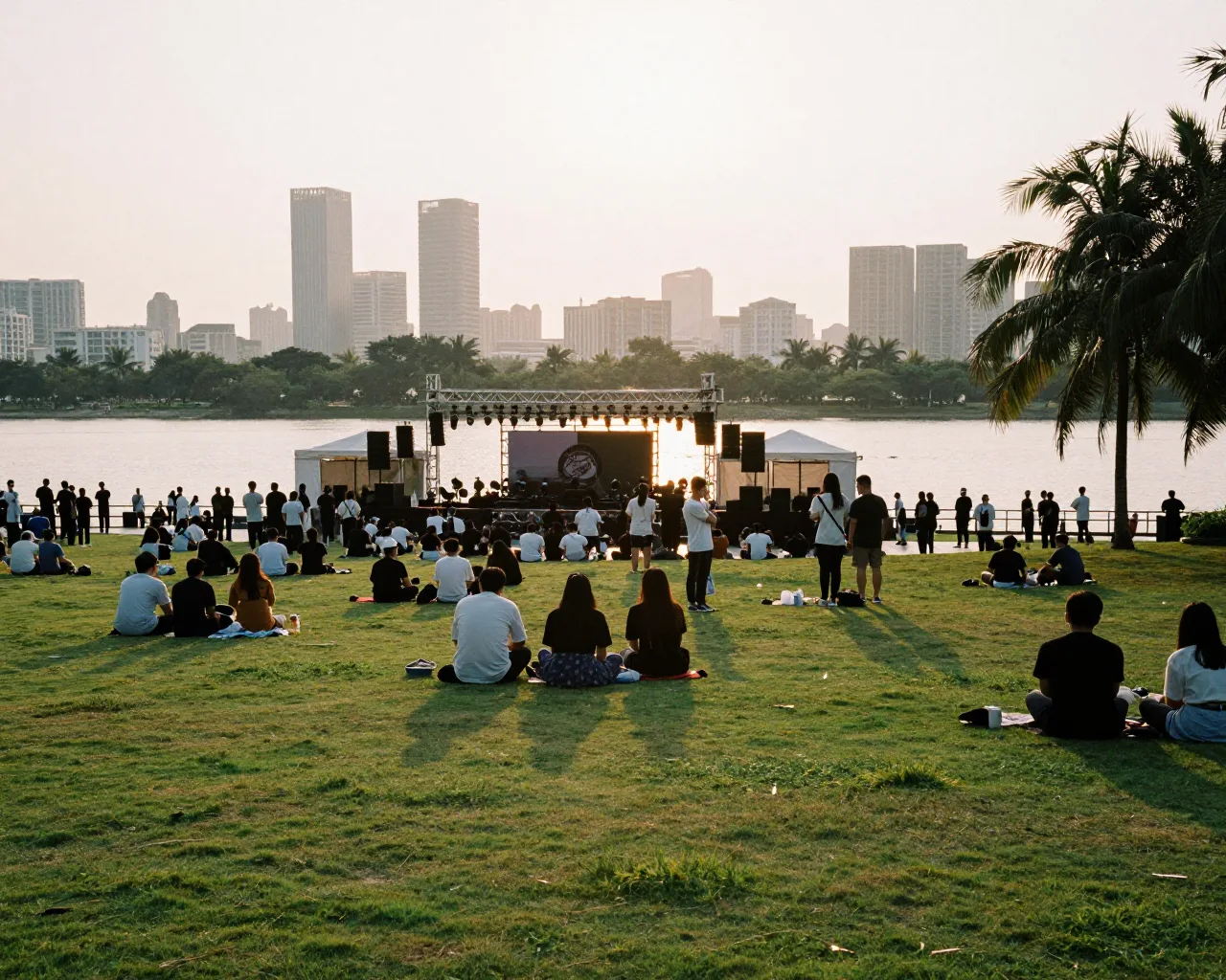 Últimas duas semanas do festival de música no parque de Hengqin
