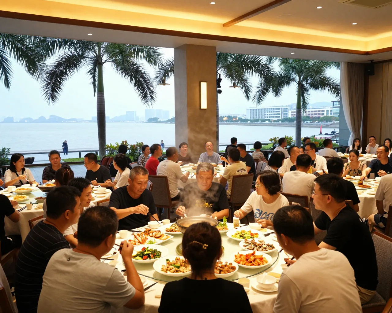 Zhuhai abre temporada de pesca com banquete para mil pessoas e leilões de frutos do mar