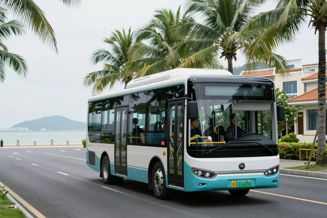 Zhuhai ganha nova linha de ônibus autônomo em Hengqin