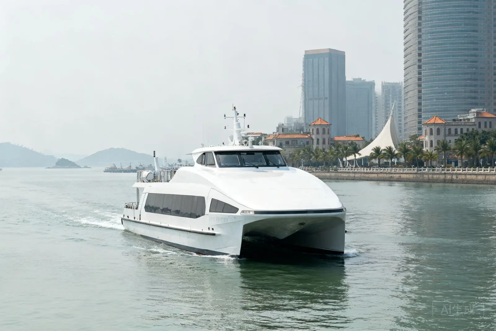 Zhuhai lança primeiro barco elétrico para turismo entre a cidade e Macau