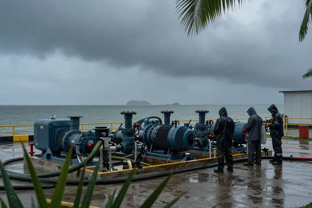 Zhuhai mobiliza 567 técnicos para garantir água durante tempestades