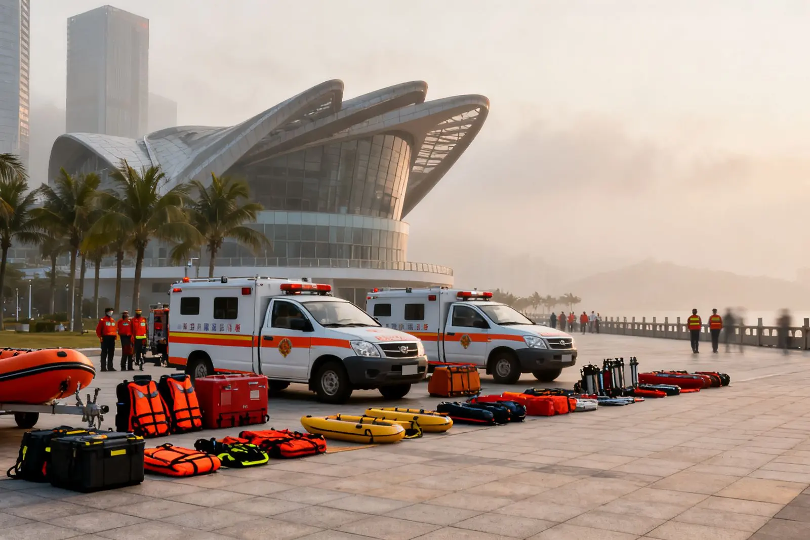Zhuhai realiza simulação de emergência e festa educativa no Dia de Prevenção de Desastres