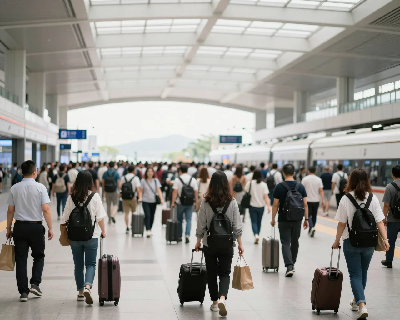 Zhuhai registra alta no movimento ferroviário após feriado de Ano Novo