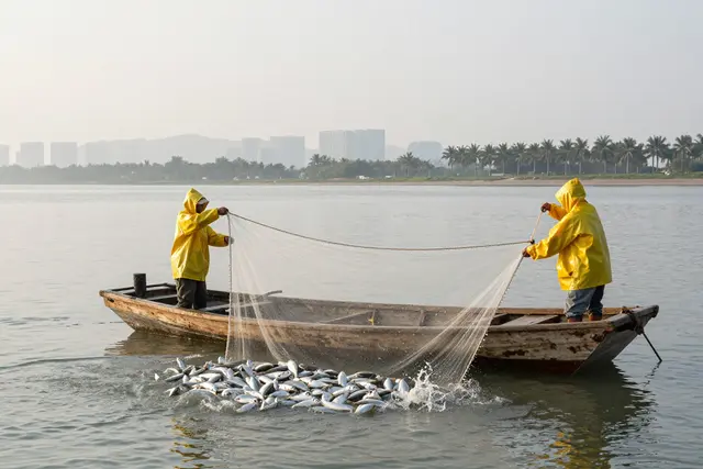 Zhuhai solta 216 mil peixes e promove observação de aves com Macau